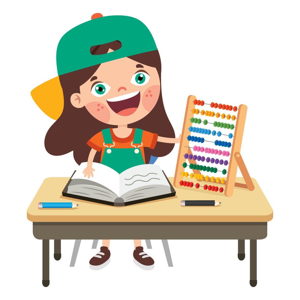 Abacus Toy For Children Education vector