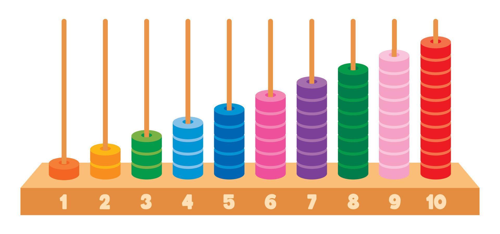 Abacus Toy For Children Education vector