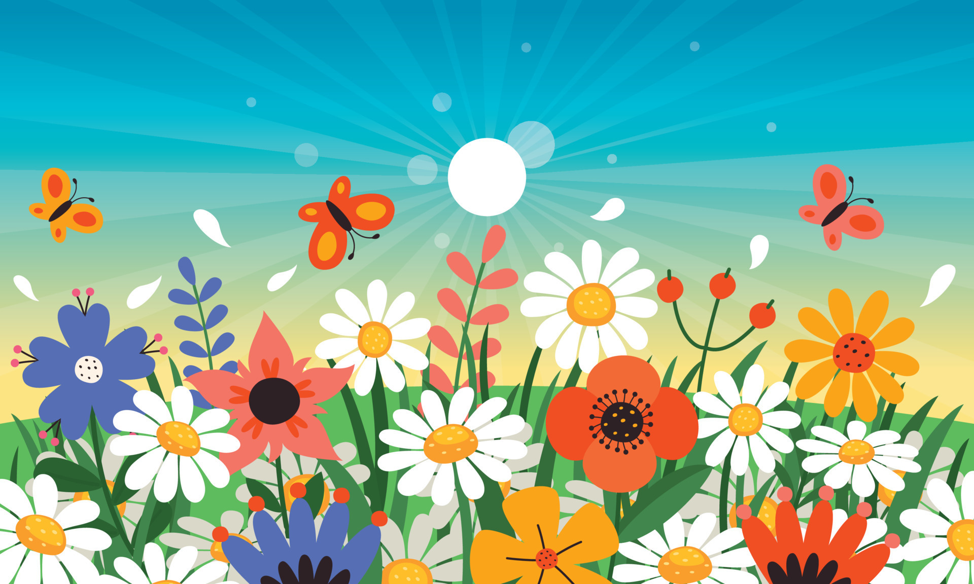 Spring Season Design With Flowers 13474363 Vector Art at Vecteezy