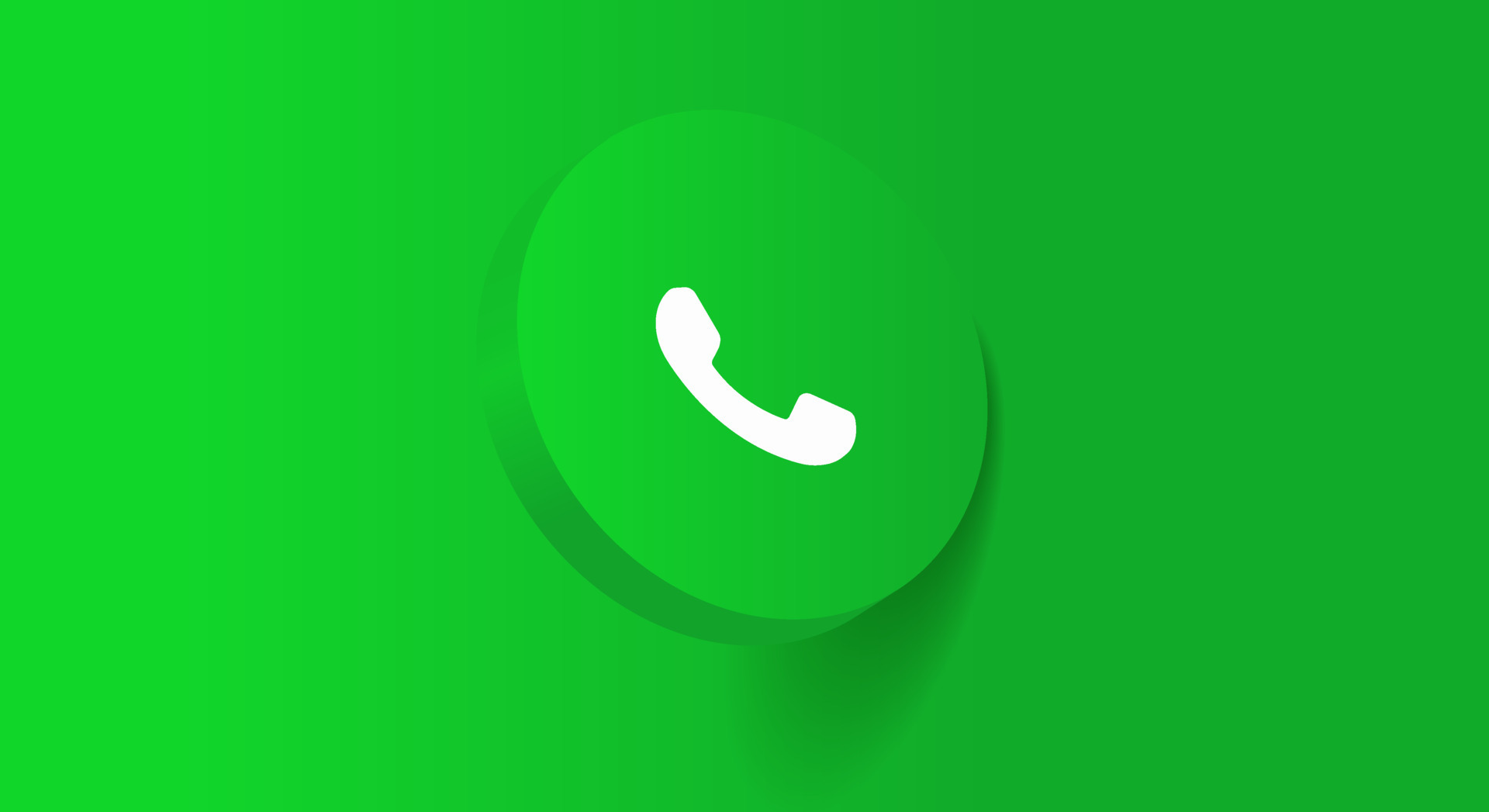 3D green phone icon, call, calling, mobile, voice talk, contact symbol. Social media