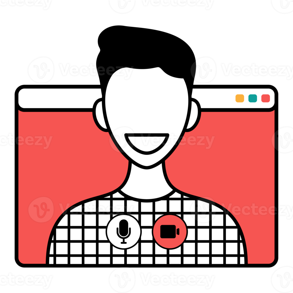 online video call illustration png