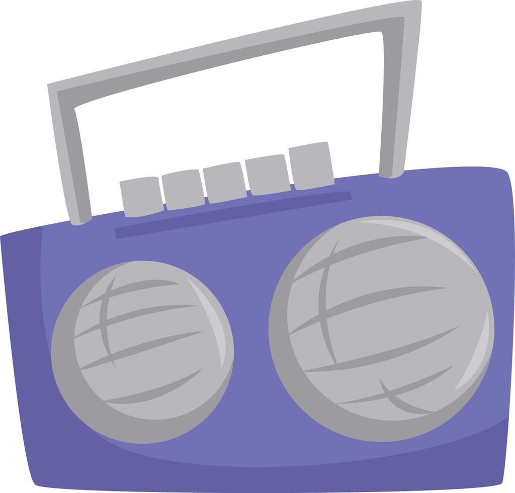 tocadiscos púrpura , ilustración, vector sobre fondo blanco