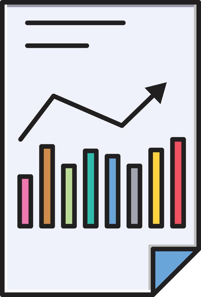 gráfico informe ilustración vectorial sobre un fondo. símbolos de calidad premium. iconos vectoriales para concepto y diseño gráfico. vector