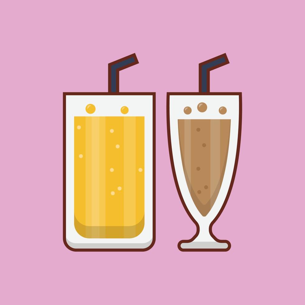 ilustración de vector de jugo en un fondo. símbolos de calidad premium. iconos vectoriales para concepto y diseño gráfico.