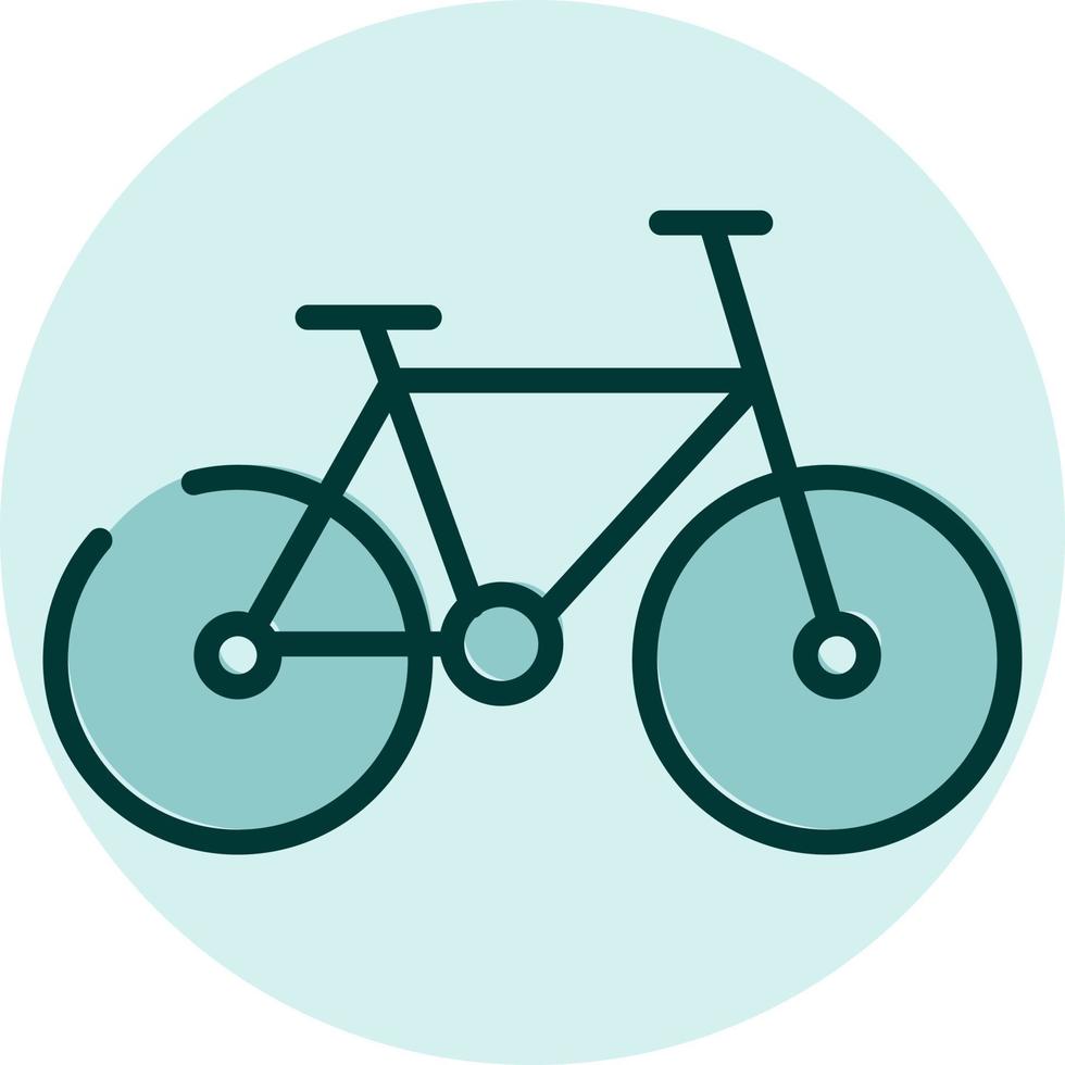 Viajes en bicicleta, ilustración, vector sobre fondo blanco.