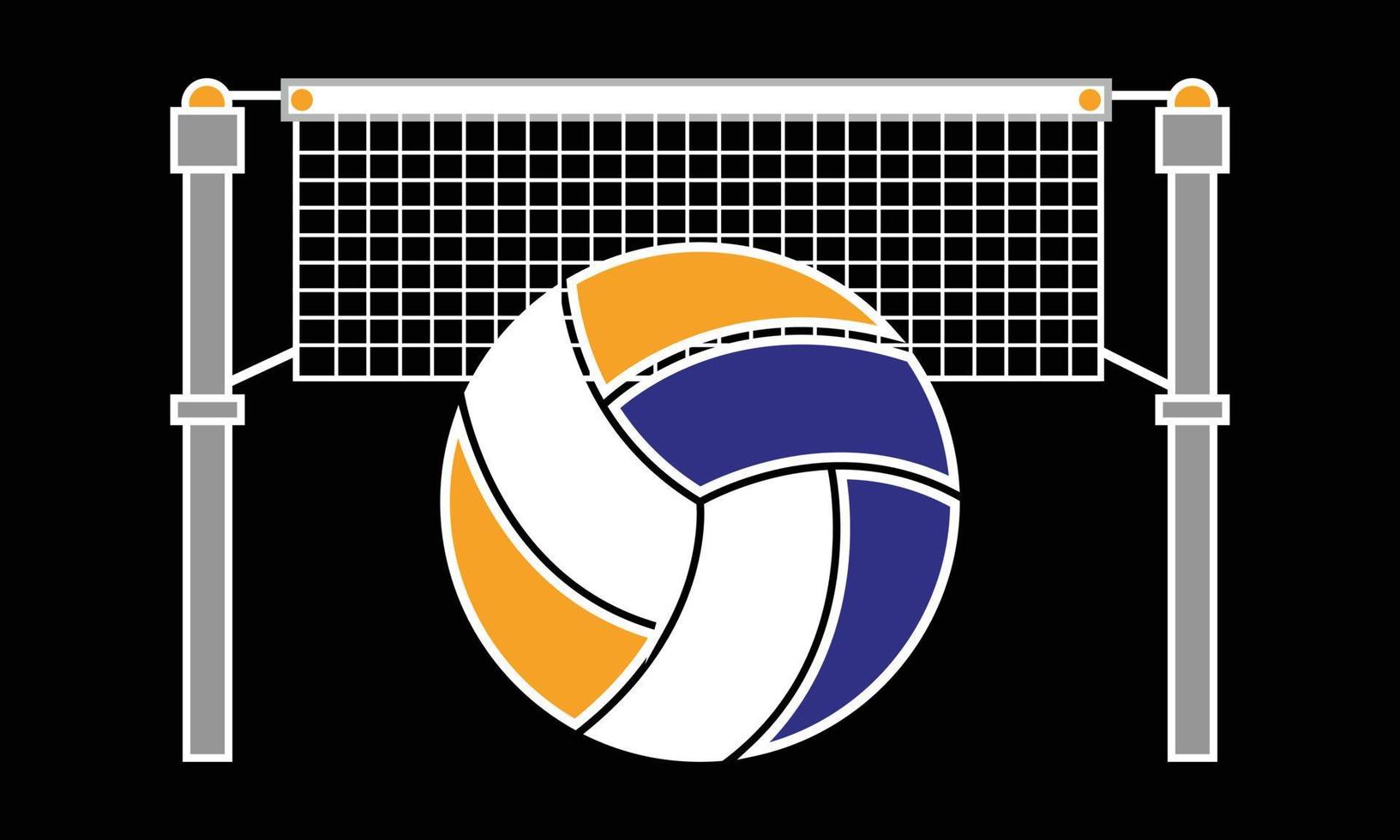 diseño de ilustraciones de svg de voleibol. vector