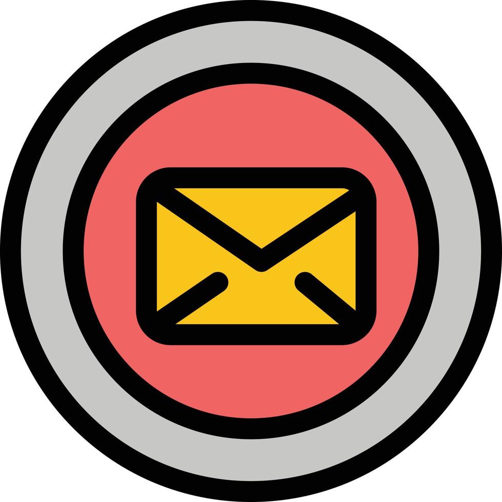 Chat Message Support Text Message Typing  Flat Color Icon Vector icon banner Template