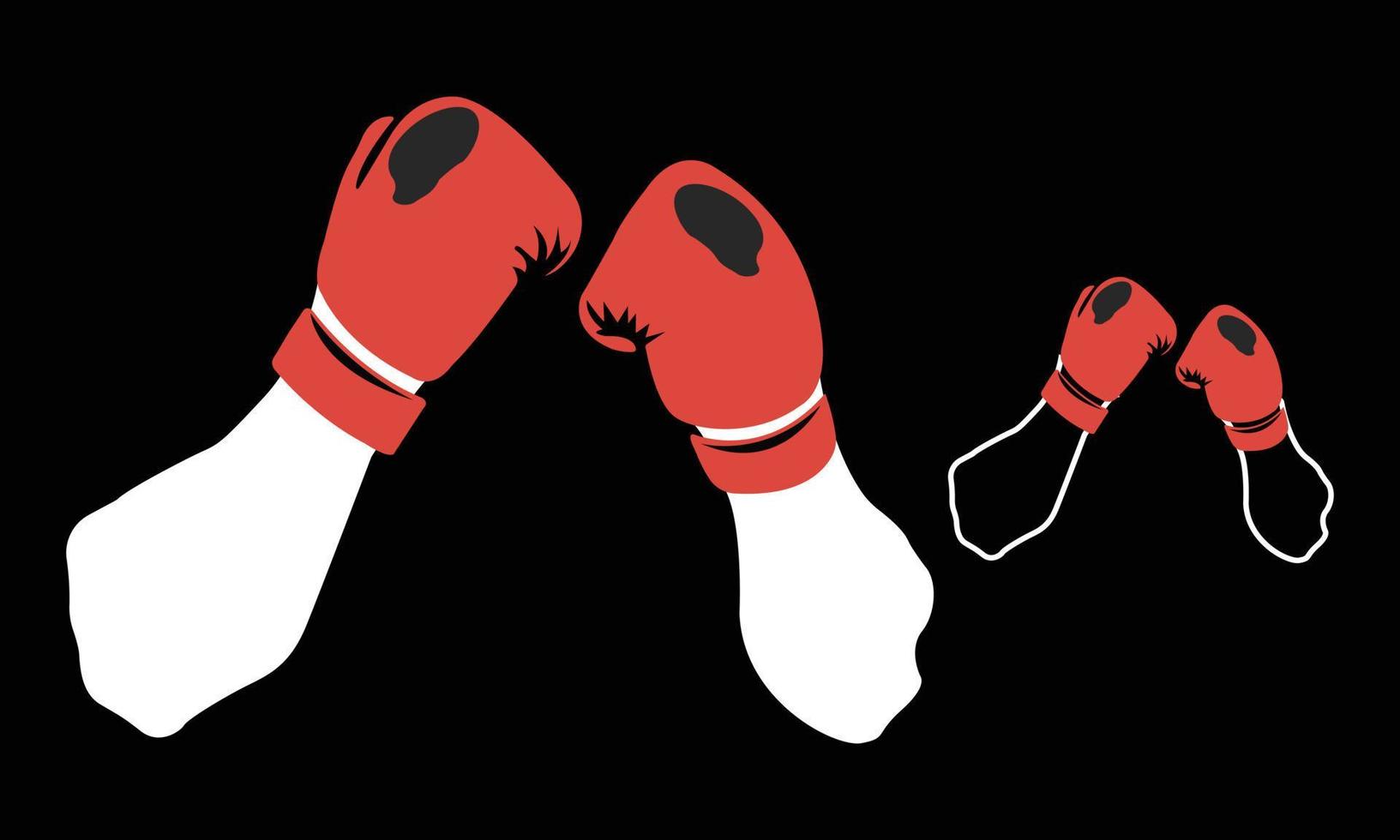 diseño de ilustraciones svg de boxeo. vector