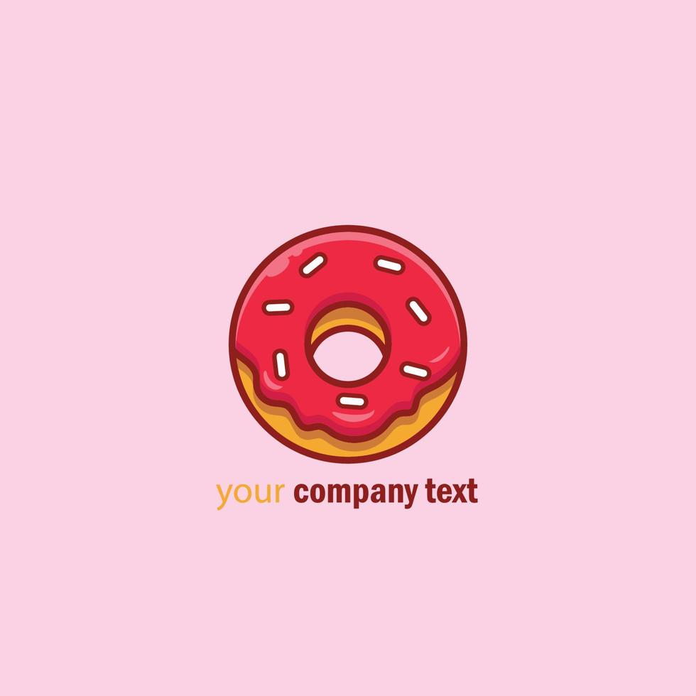 logo de donut para tienda vector