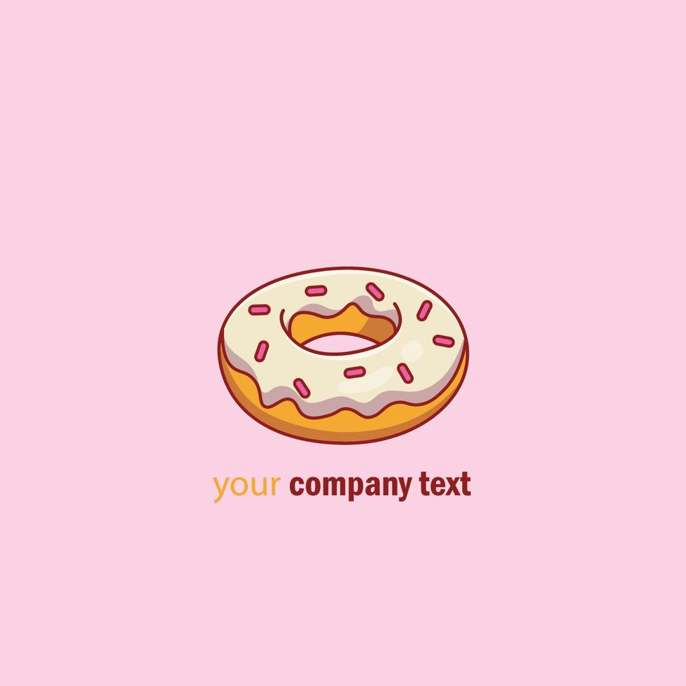 logo de donut para tienda vector