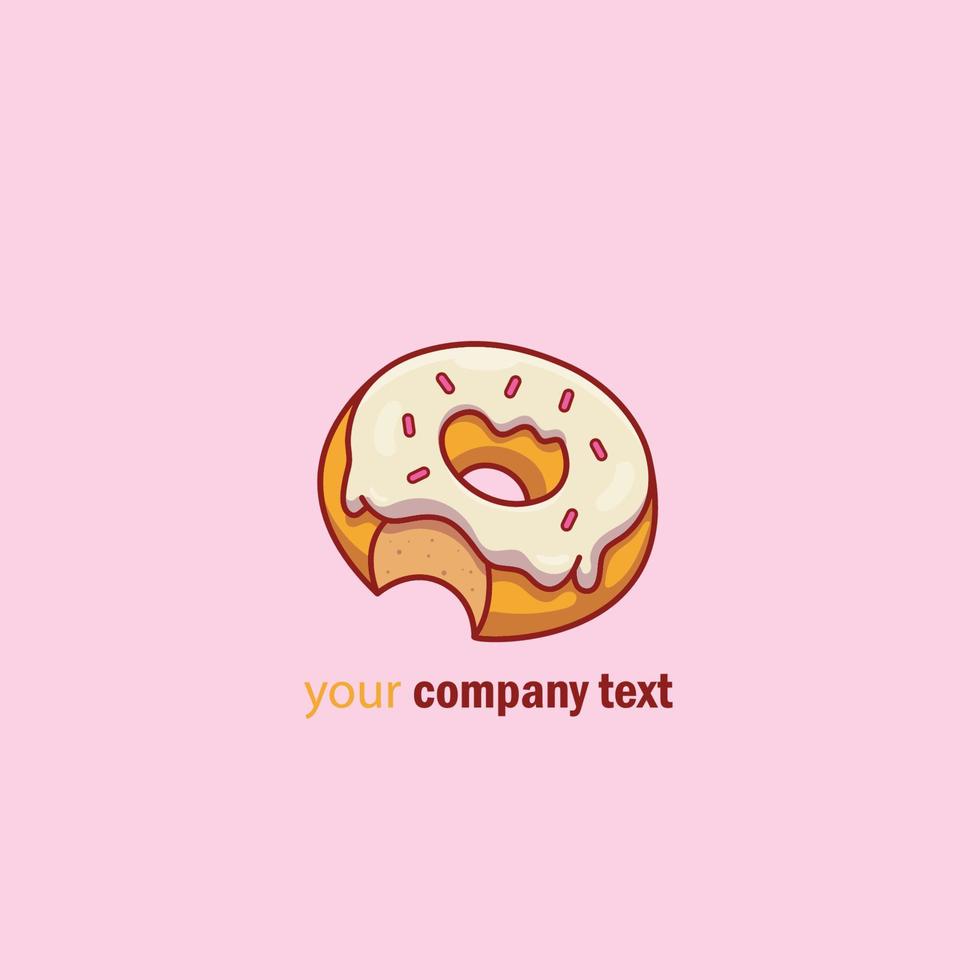 logo de donut para tienda vector