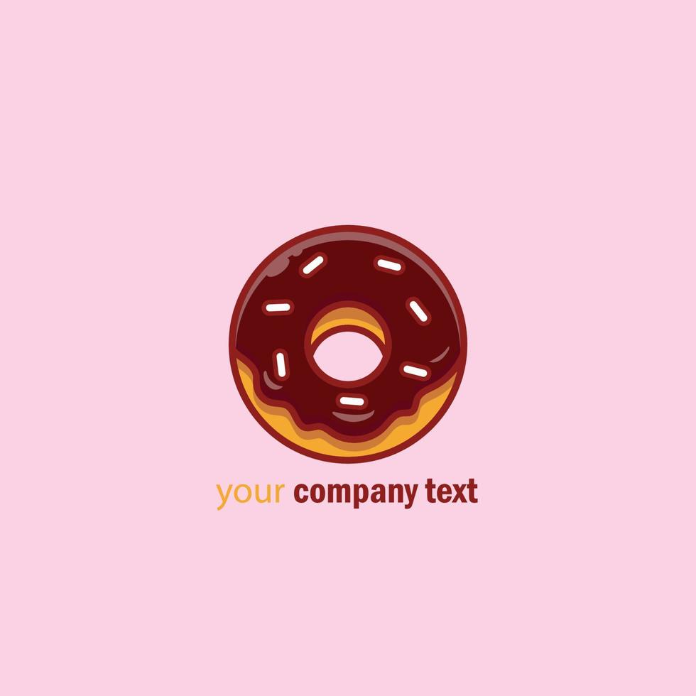 logo de donut para tienda vector