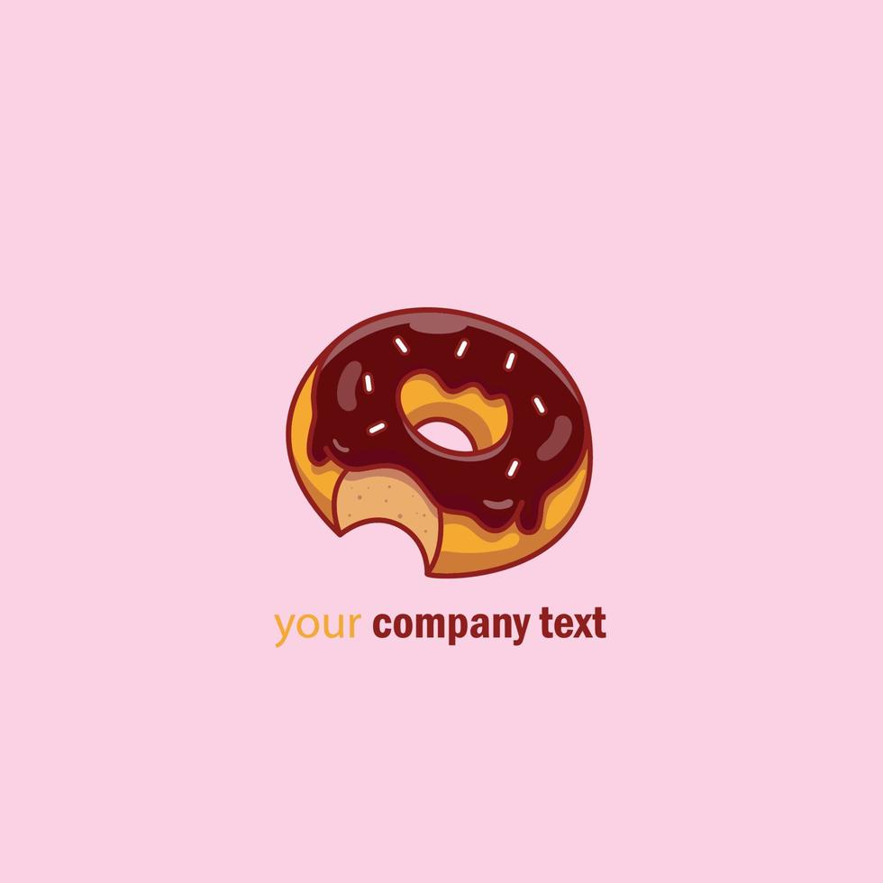 logo de donut para tienda vector