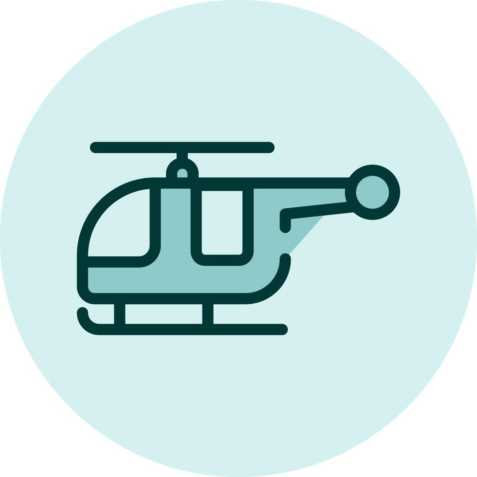 helicóptero volador, ilustración, vector sobre fondo blanco.