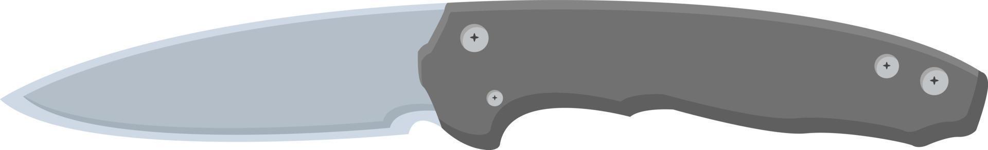 Pocket knife, illustration, vector on white background.