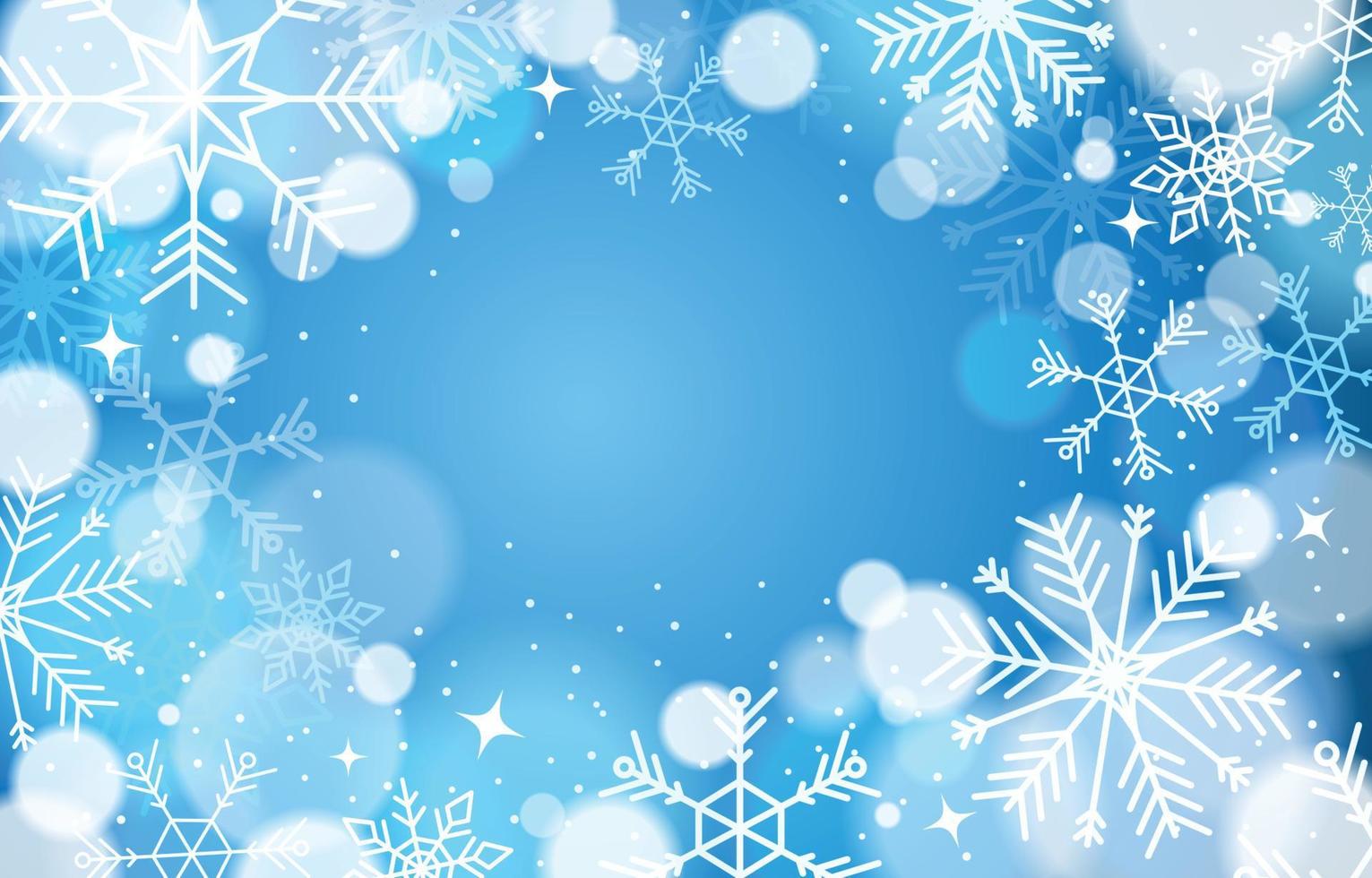 Winter Snow Flake Concept vector