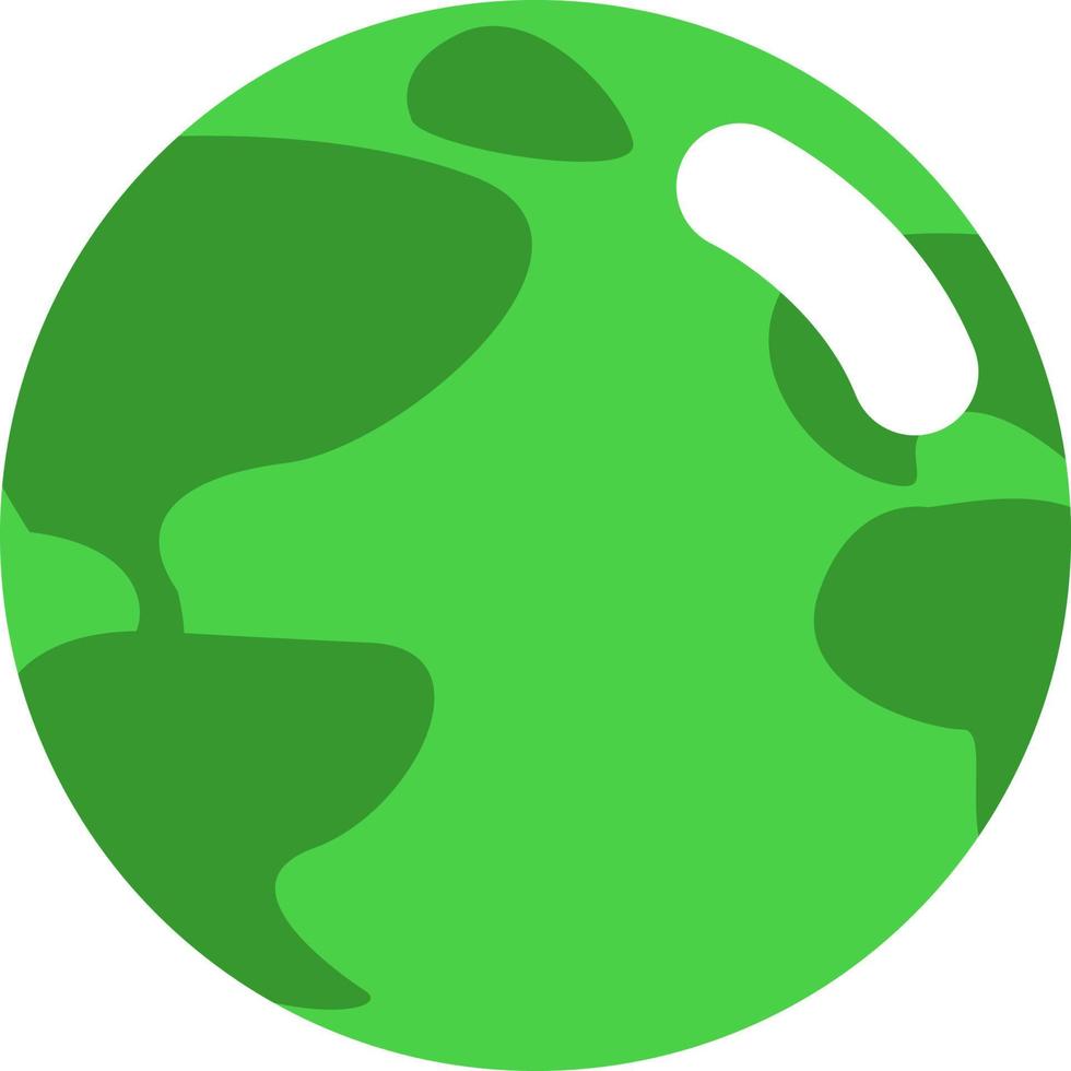 Ecology planet, illustration, vector on a white background.