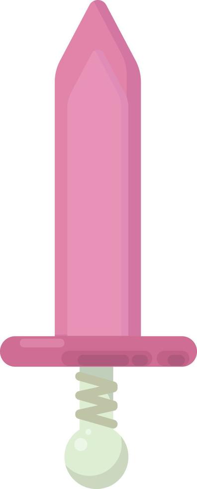 espada rosa, ilustración, vector sobre fondo blanco