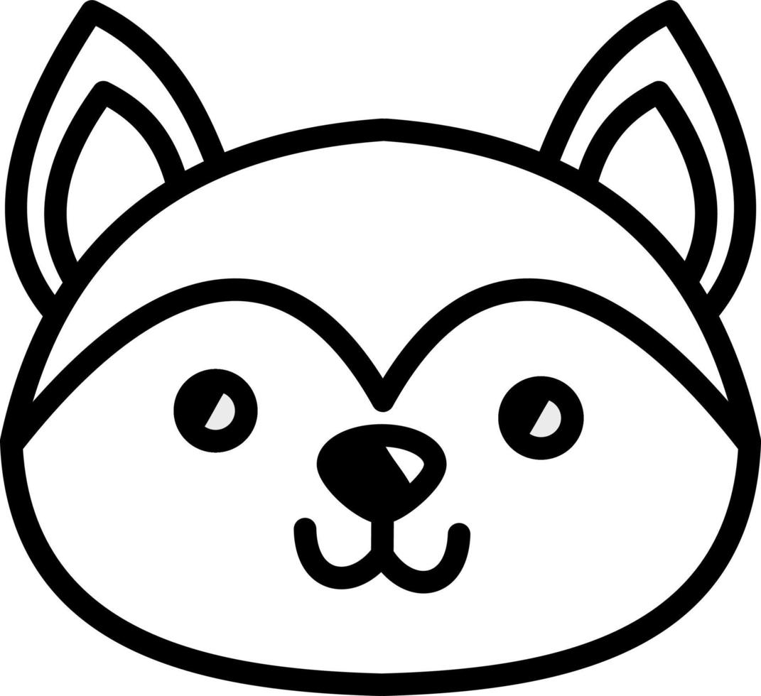 Cute fox, illustration, on a white background. vector