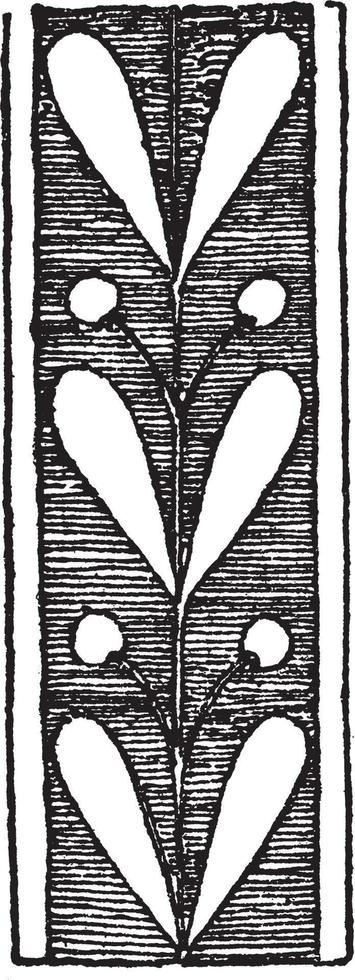 las ramas de laurel se usaron en jarrones griegos, grabados antiguos.  13476016 Vector en Vecteezy