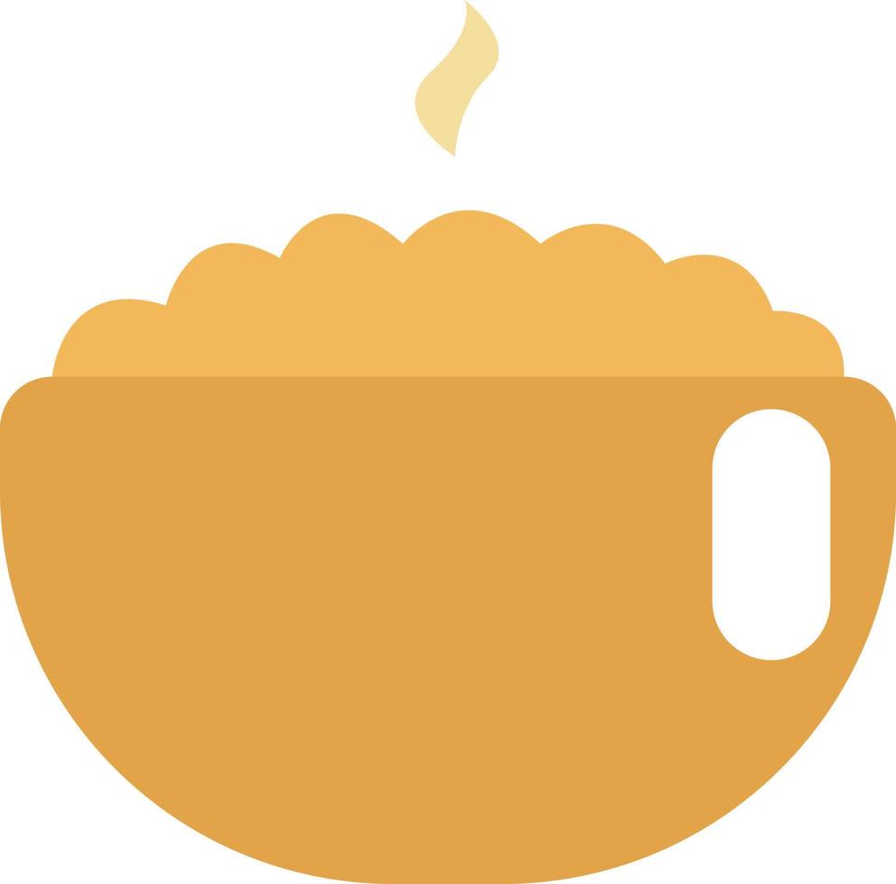 Kindergarten porridge, illustration, vector on a white background.