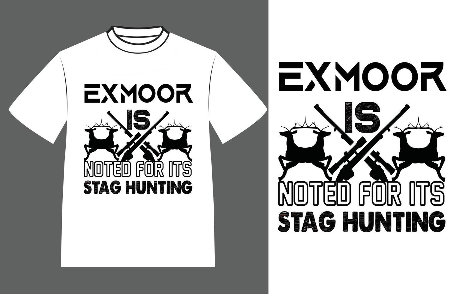 Deer hunting typography vector