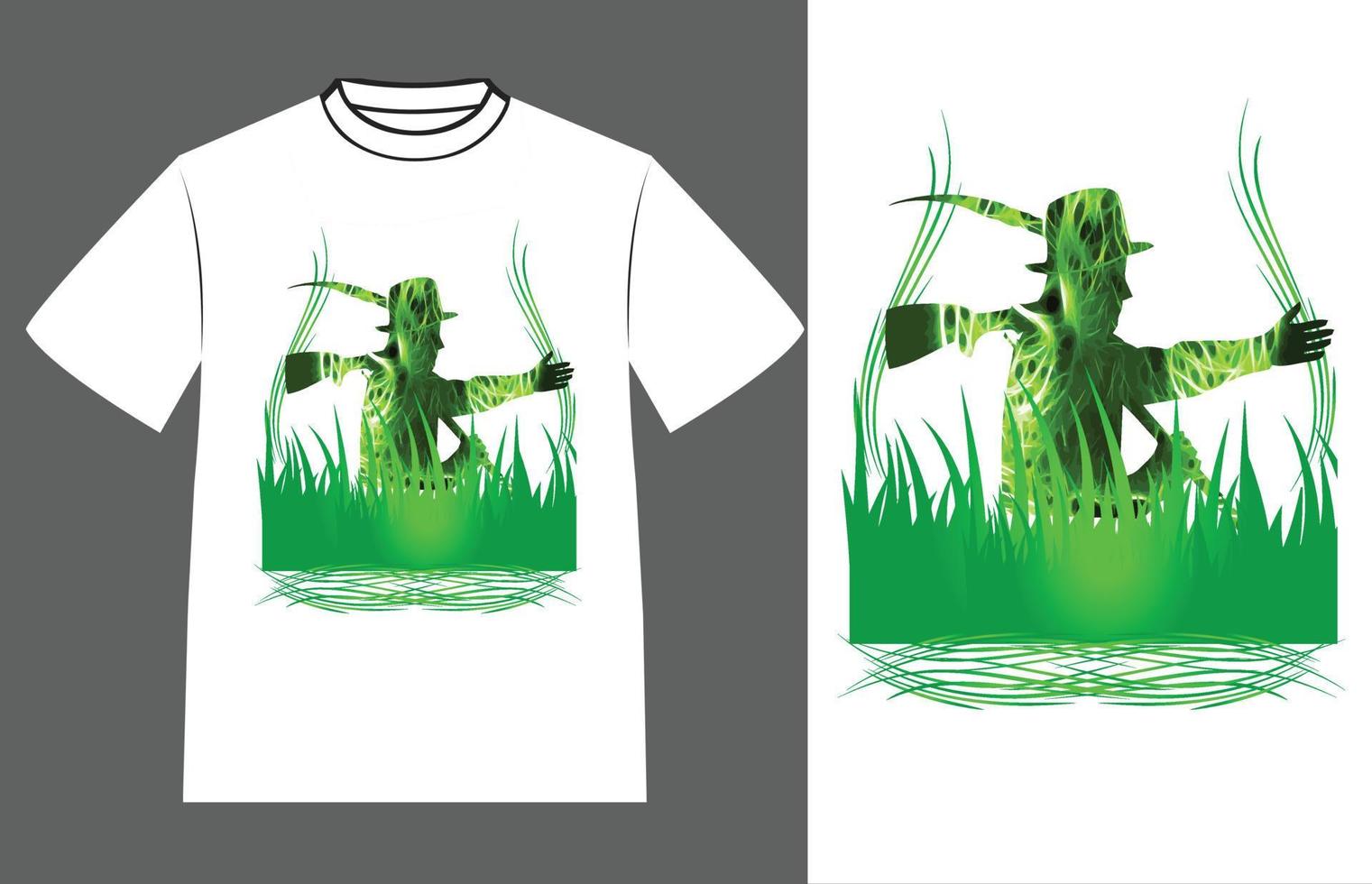 diseño de camiseta de hombre cazador vector