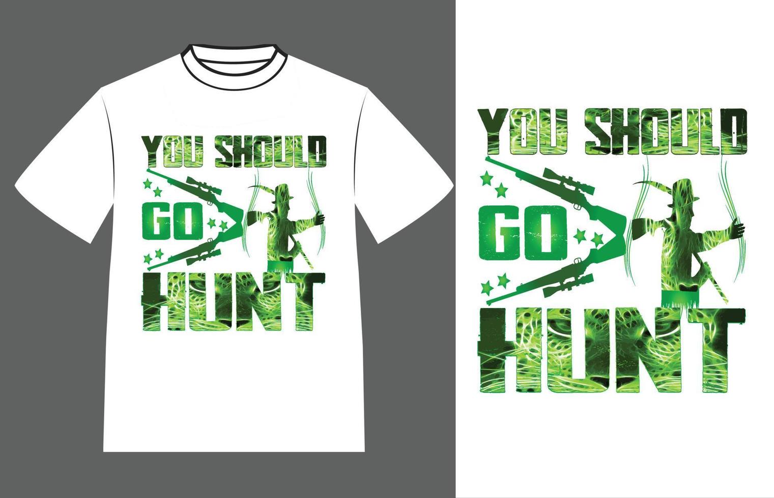 Hunter man t shirt design vector