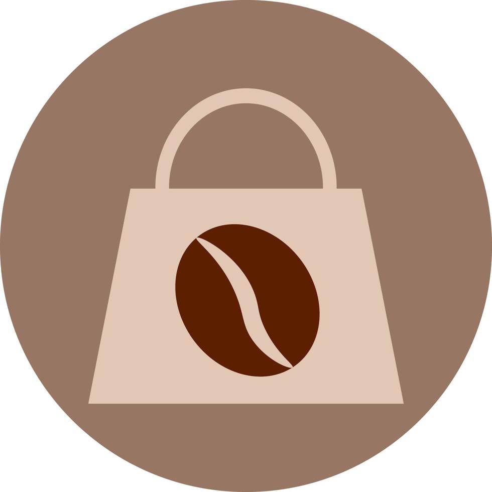 Coffee bag, illustration, on a white background. vector