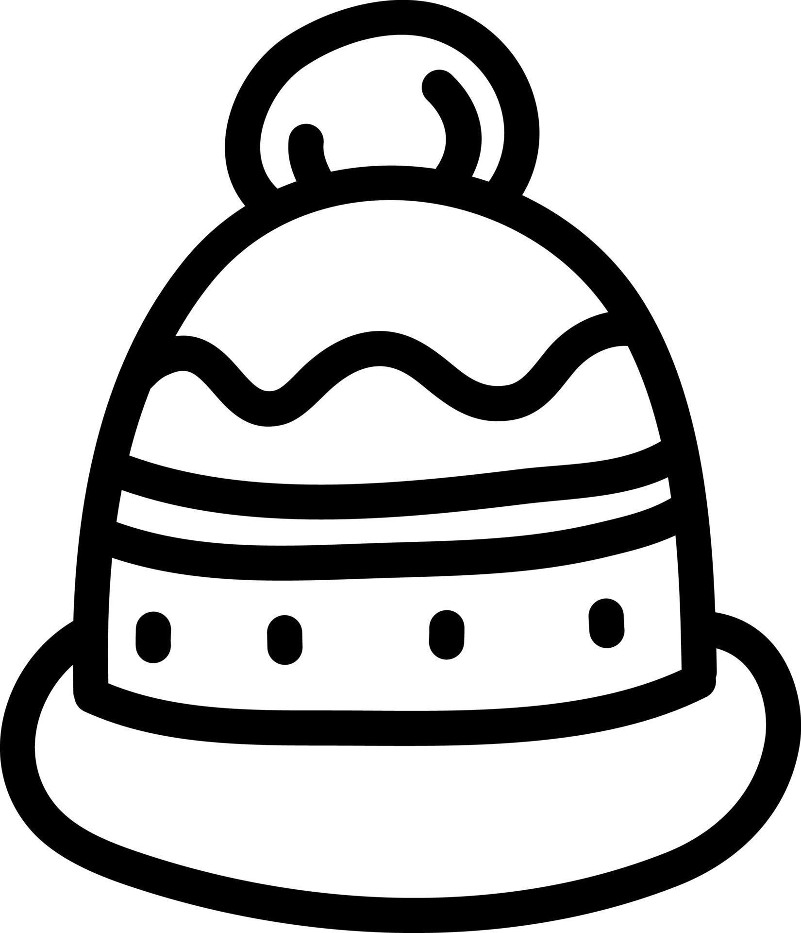 Small beanie, illustration, vector on a white background 13476429
