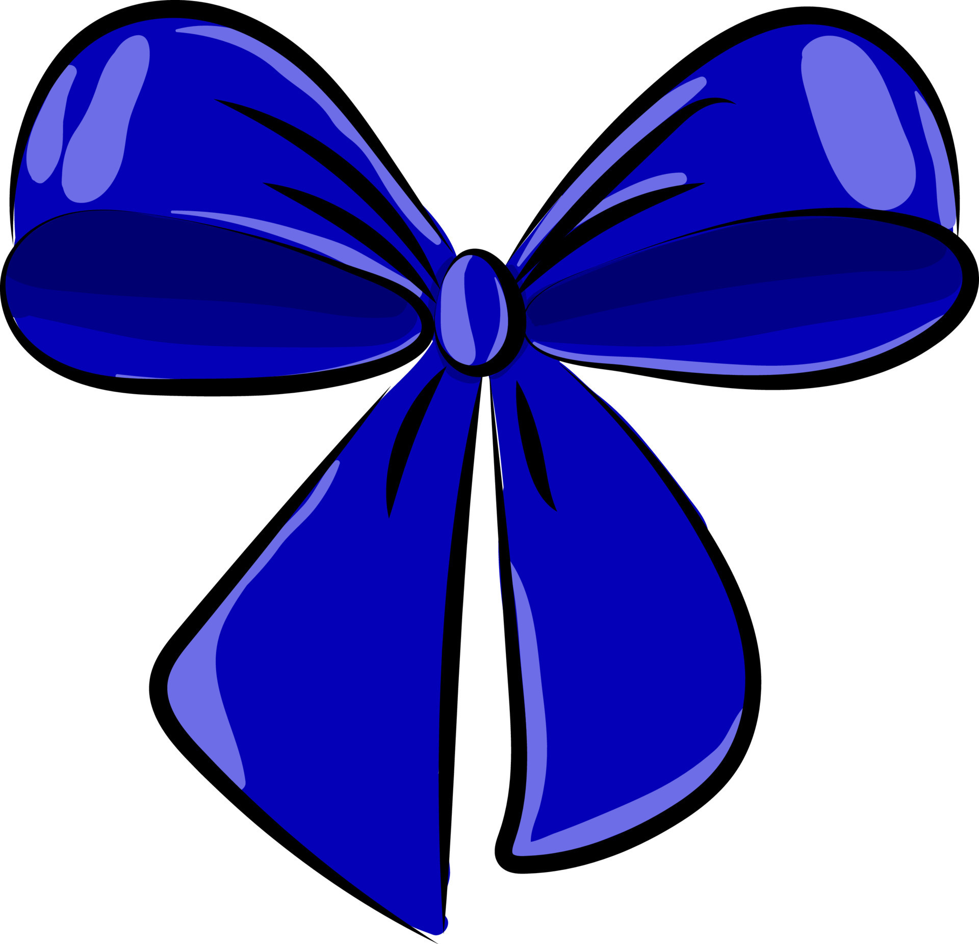 Dark blue bow, illustration, vector on white background. 13476465