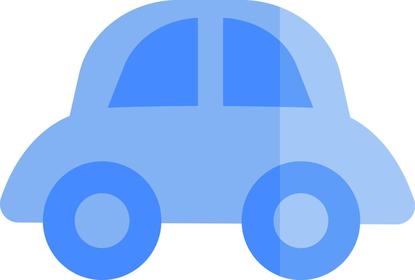 Blue city car, illustration, vector, on a white background. vector