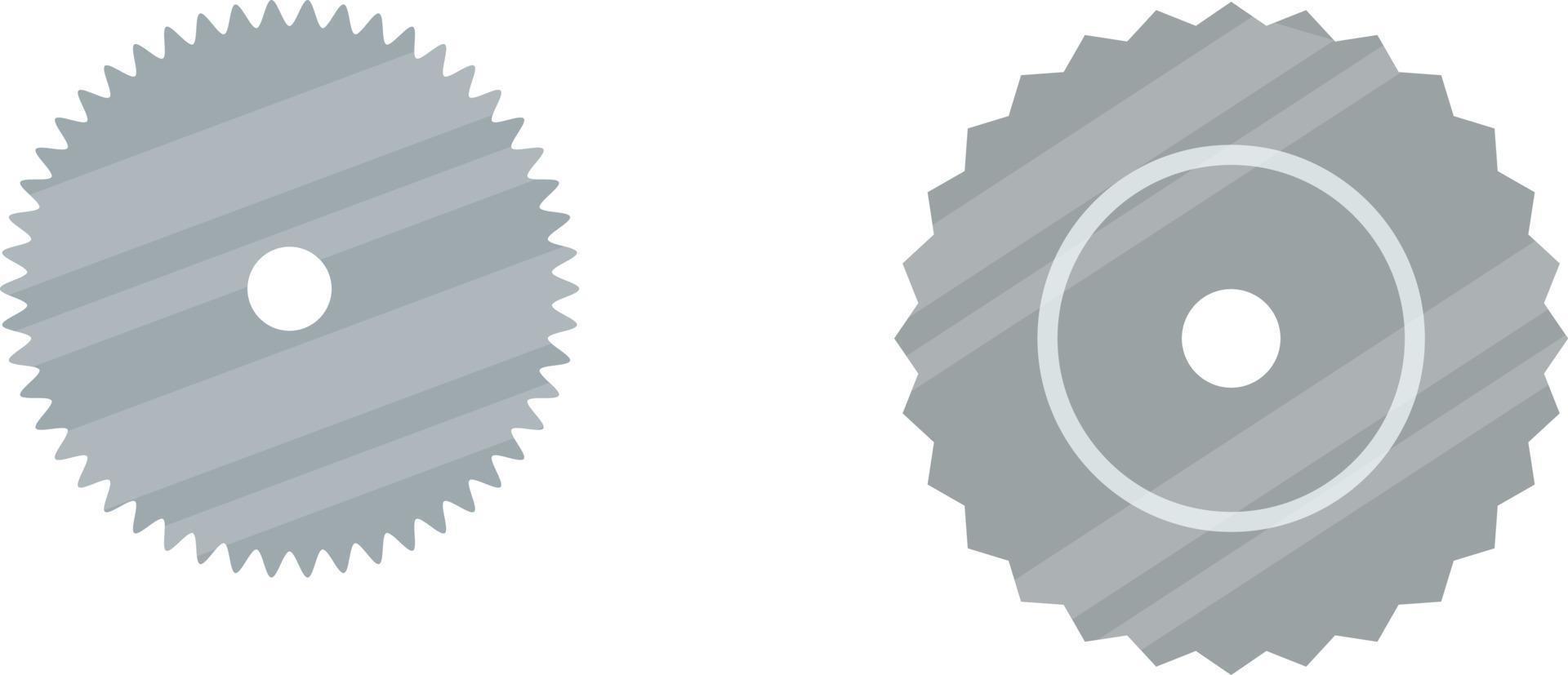 Cutter blades ,illustration, vector on white background.