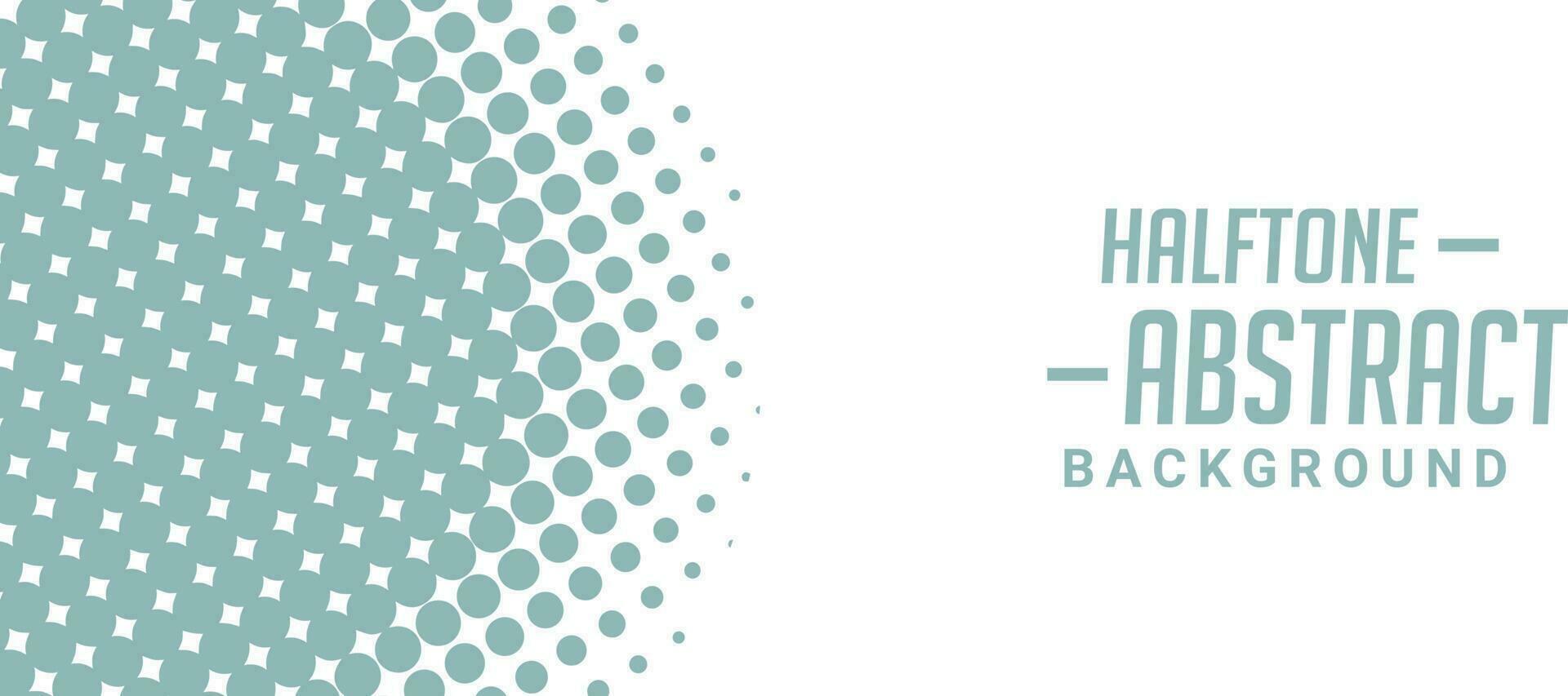 Blue color modern halftone design retro banner template vector