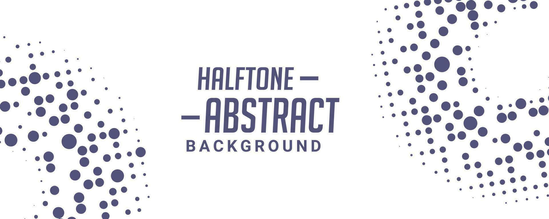 Modern halftone retro banner template vector