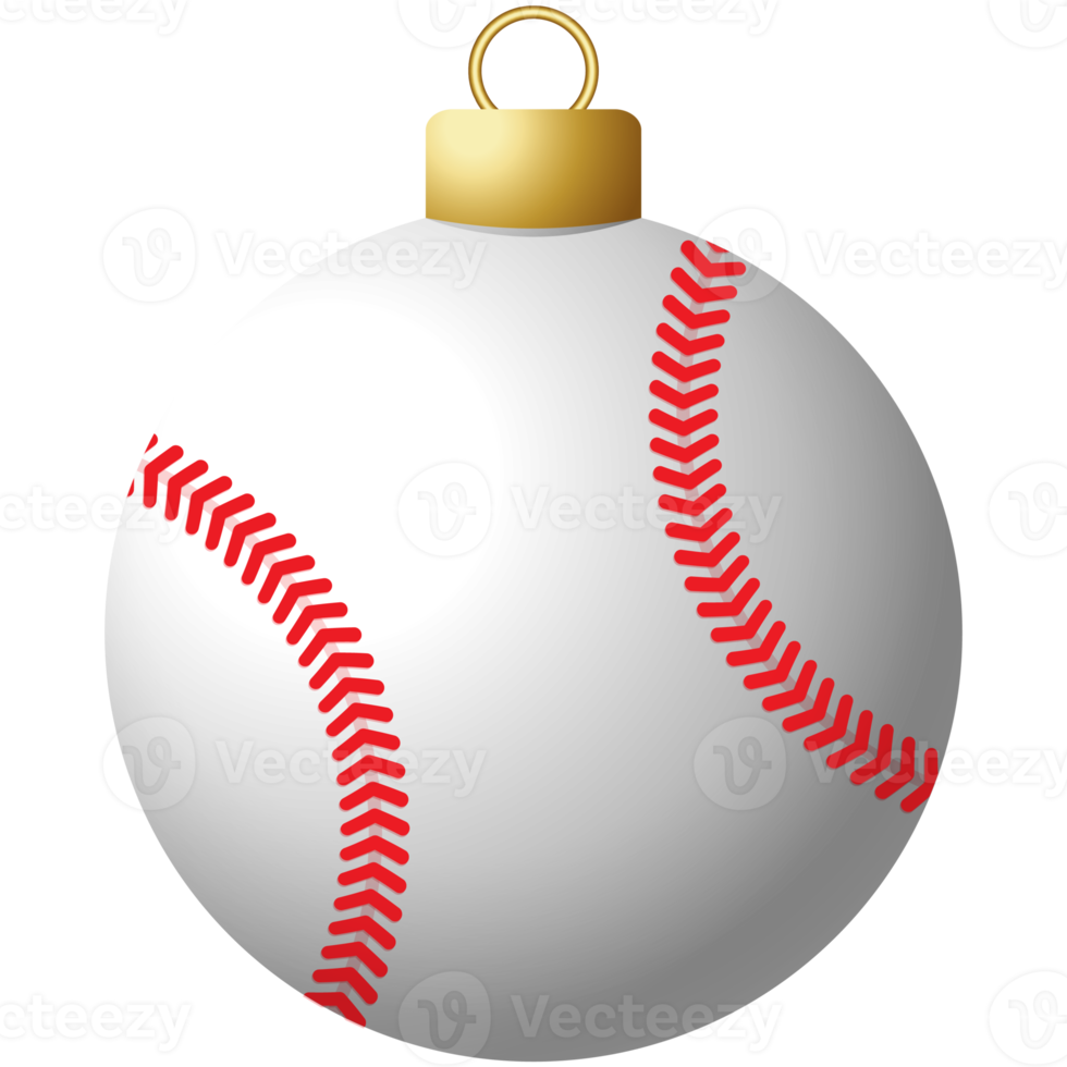 baseball sport boule de noël boule isolé png