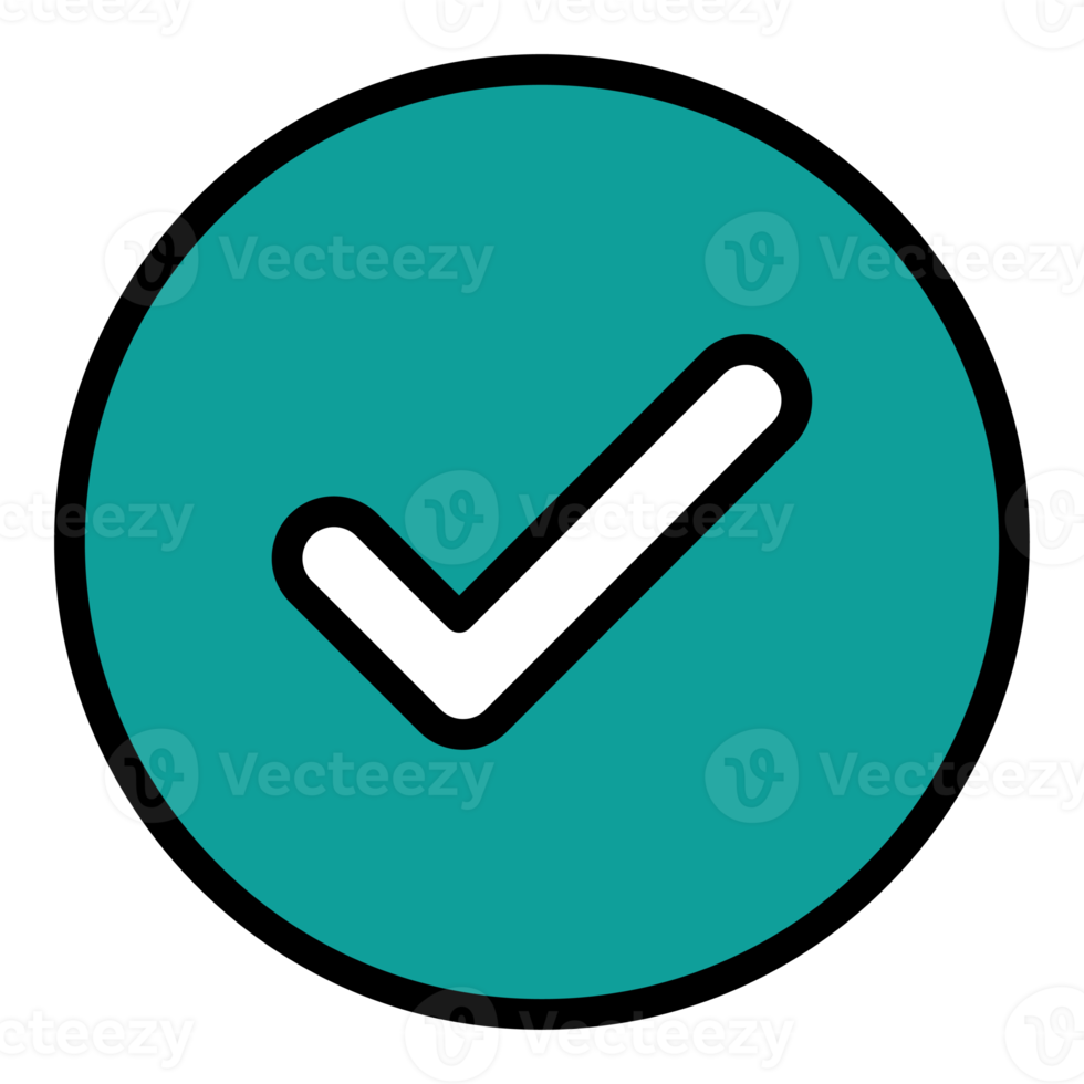 Check mark icon. tick symbol. positive check mark logo flat icon png