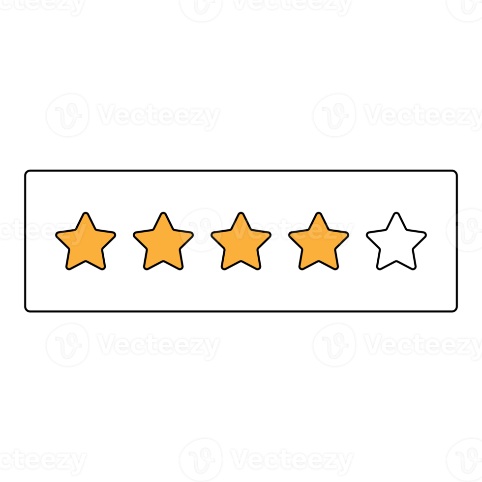 star review rating illustration icon png