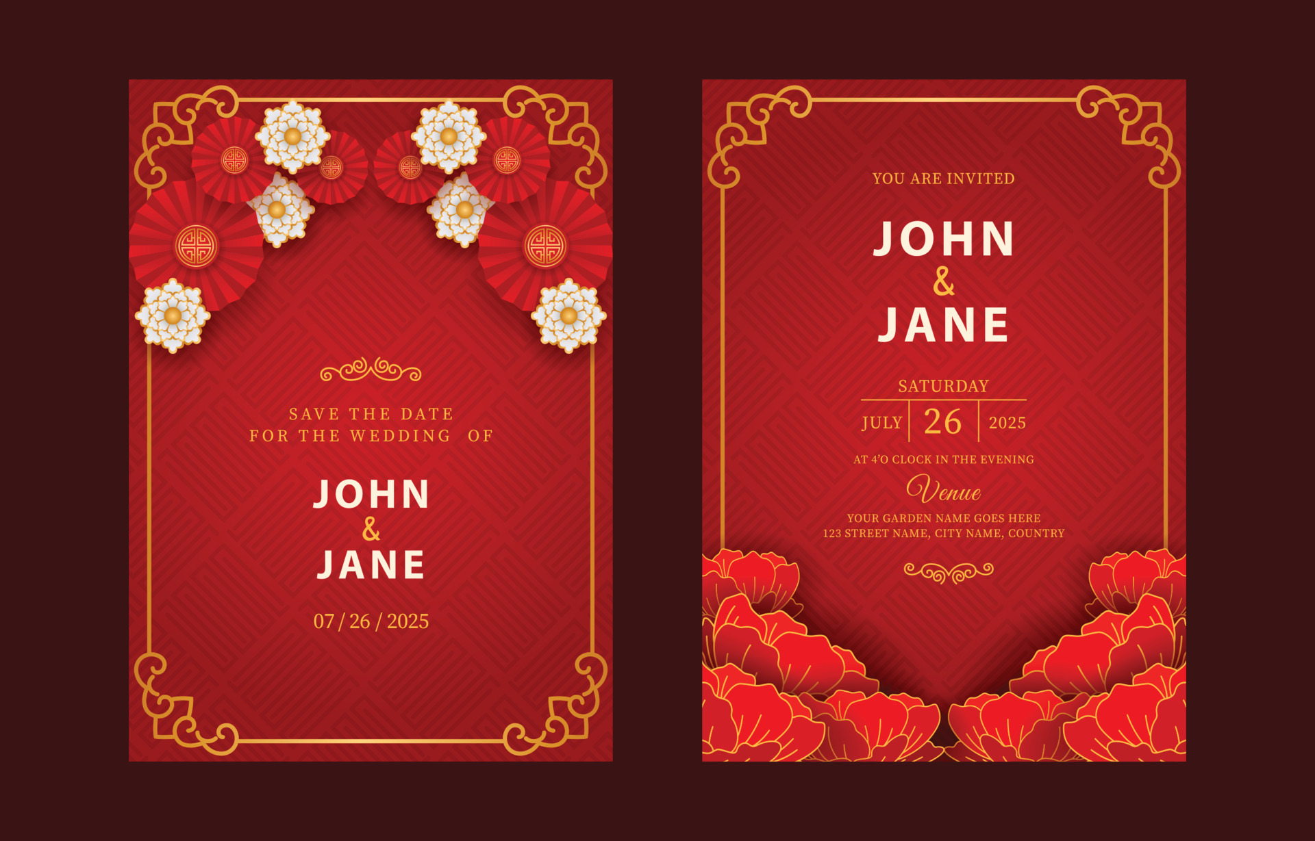 Chinese Wedding Invitation Template 13476811 Vector Art at Vecteezy Chinese Wedding Invitation Template 13476811 Vector Art at Vecteezy