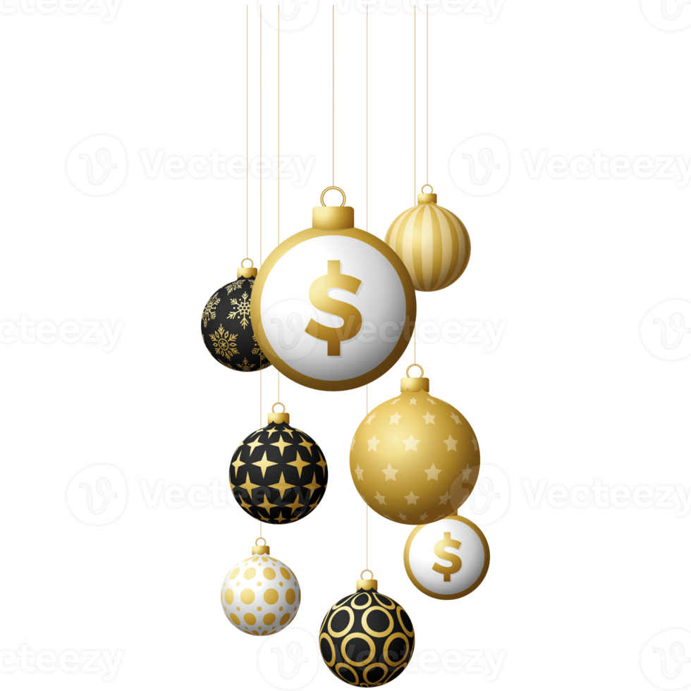 geld dollar munt Kerstmis snuisterij png