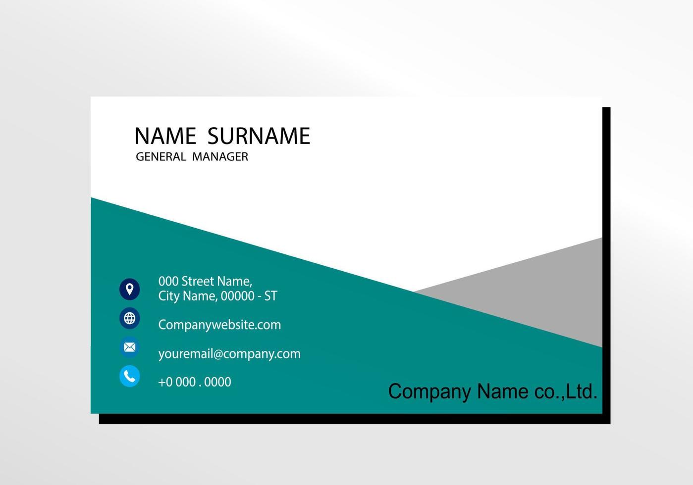 vector modern creative and clean business card template