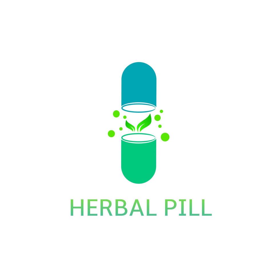 Vector logo herbal pile