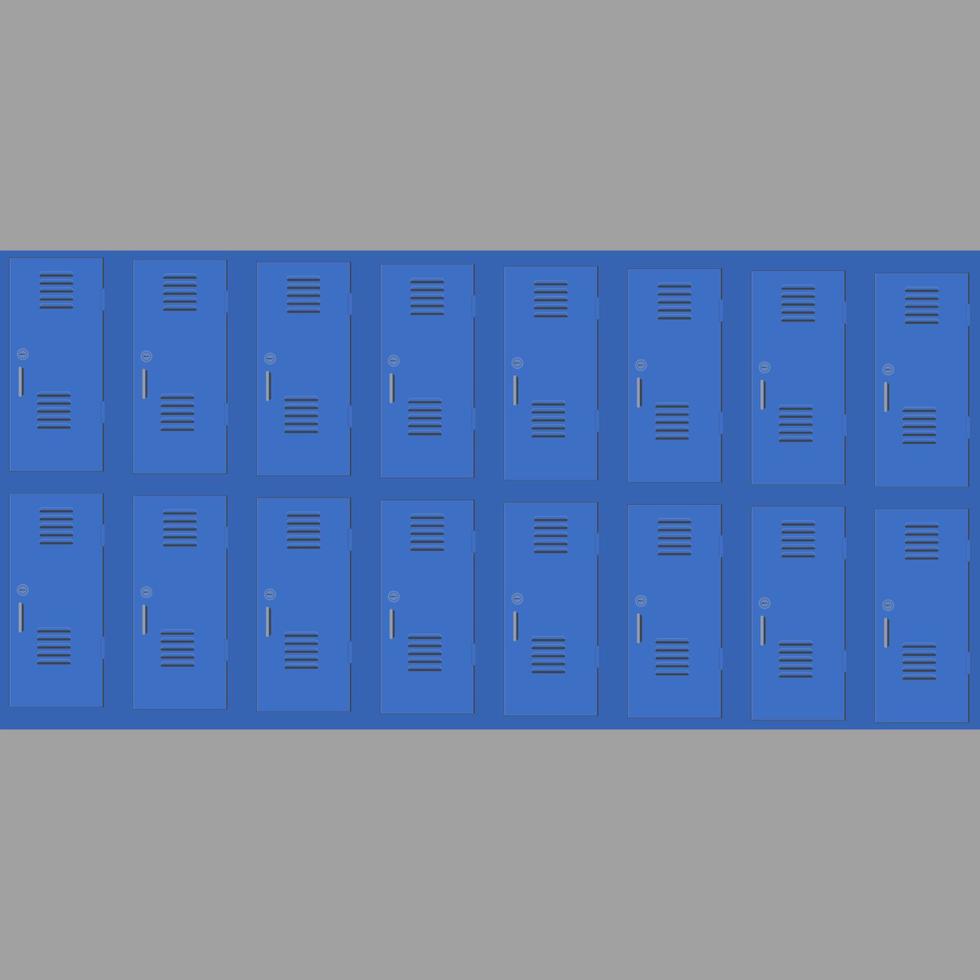 Locker flat illustration vector