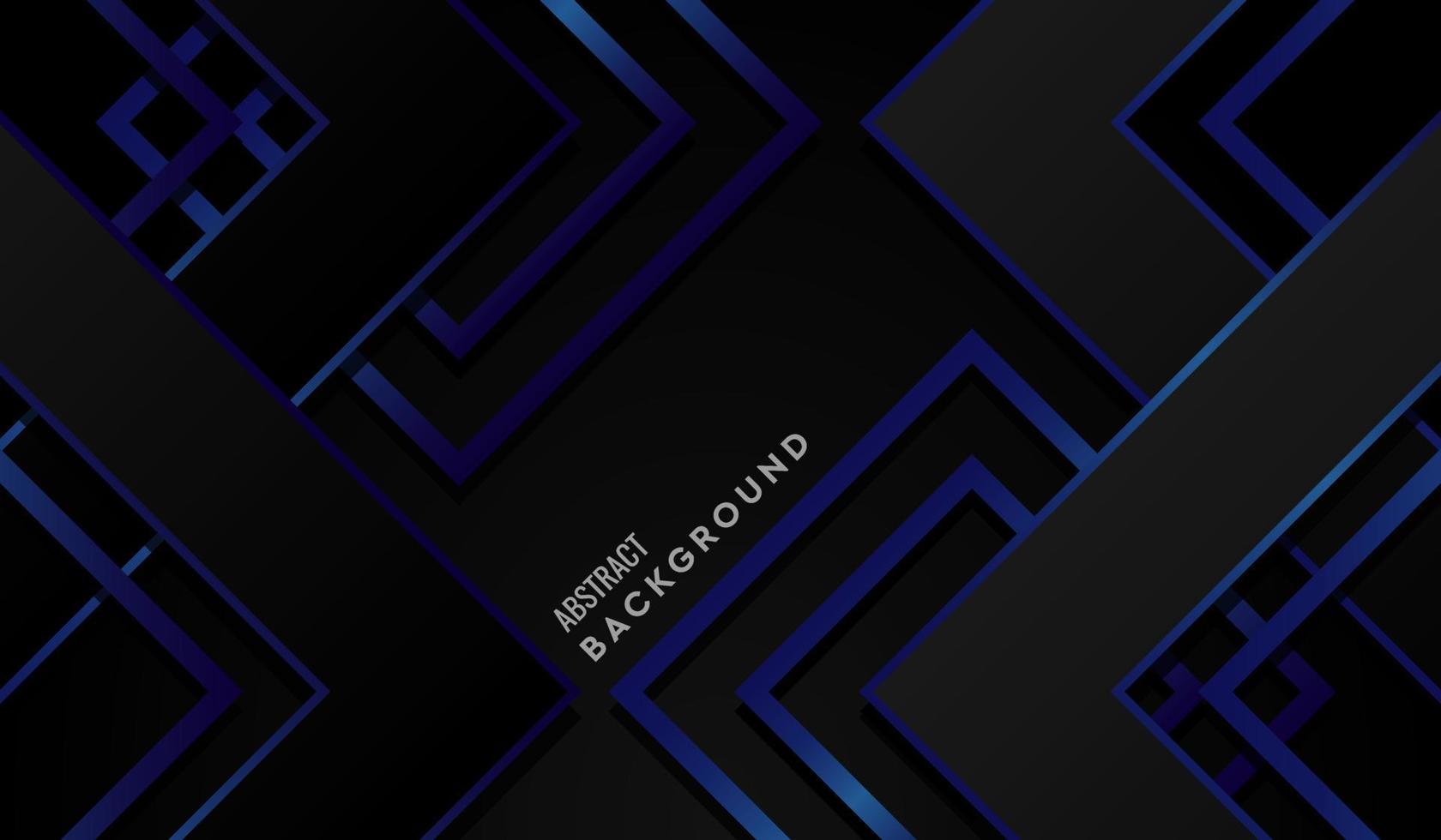 Abstract Geometric Blue and Black Modern Background vector