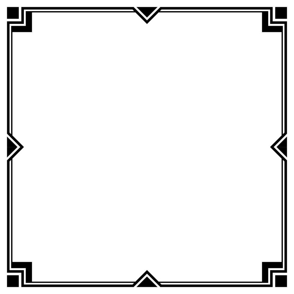 Vector Frame Decoration, Black and White, EPS 10