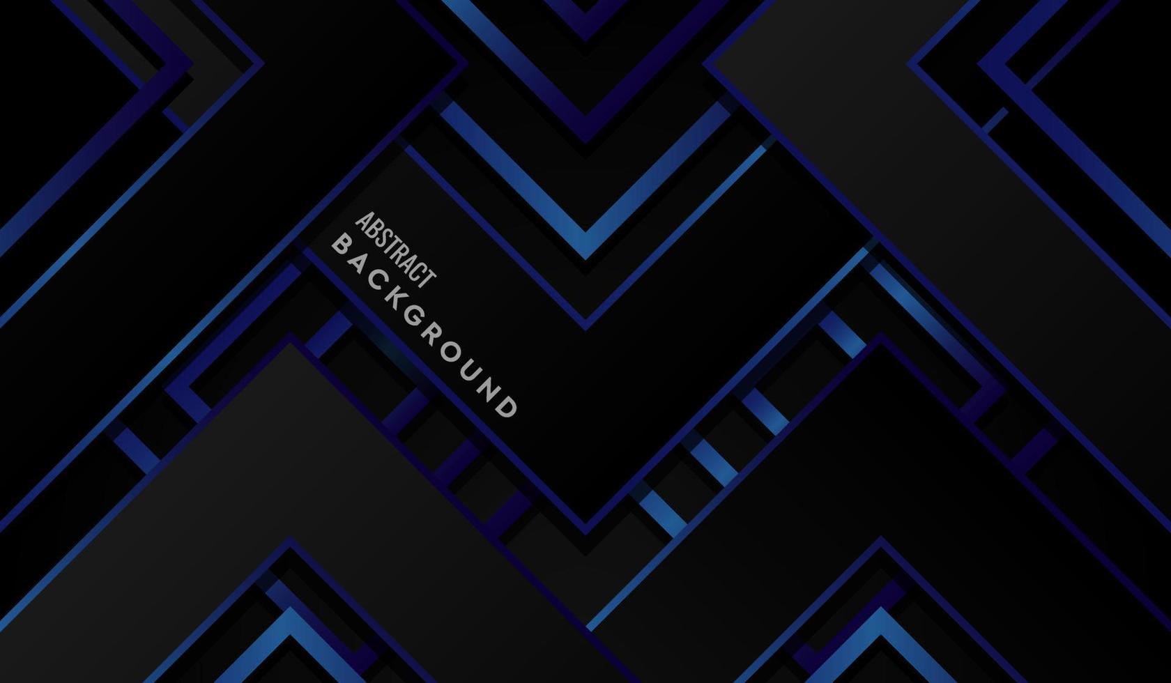 Abstract Geometric Blue and Black Modern Background vector