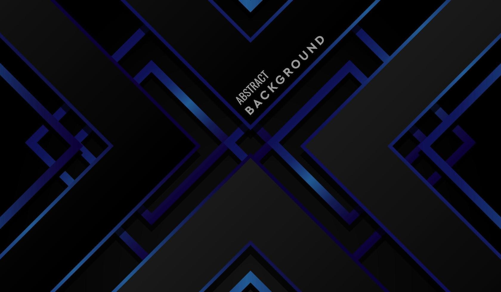 Abstract Geometric Blue and Black Modern Background vector