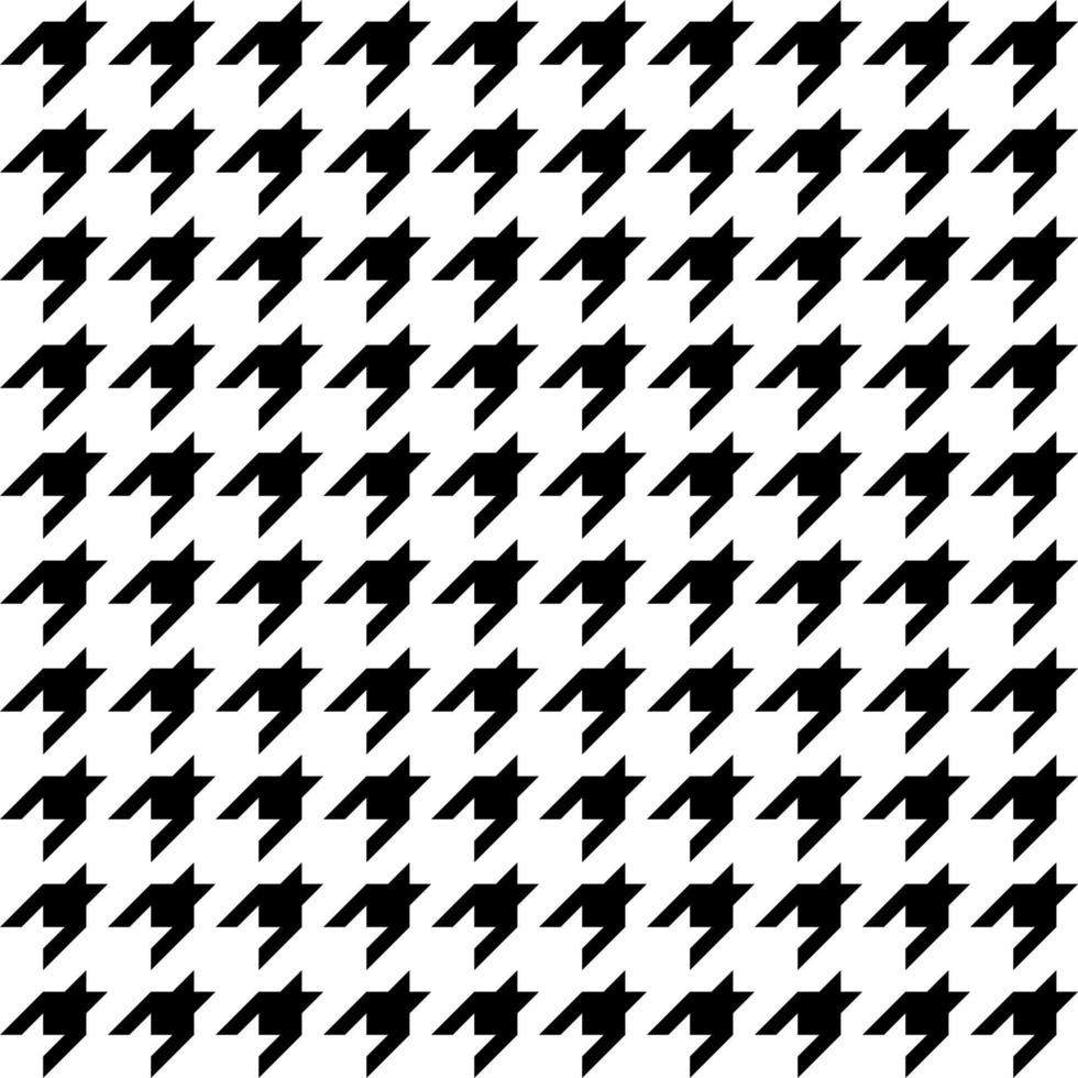 black and white seamless houndstooth pattern vector design