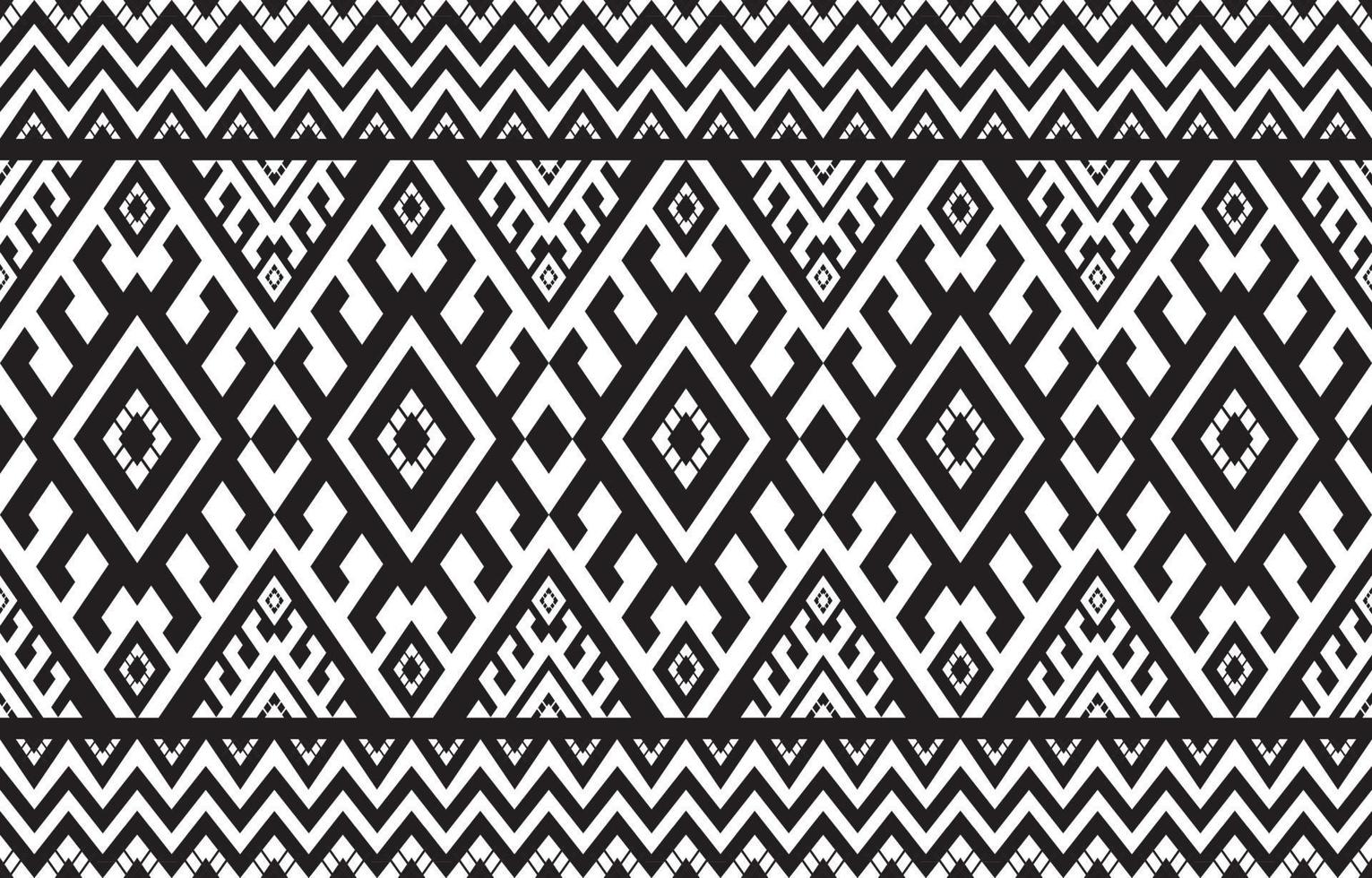 Geometric ethnic oriental seamless pattern traditional Design for background, carpet, wallpaper, clothing, wrapping, Batik, fabric, illustration, boho embroidery style. vector