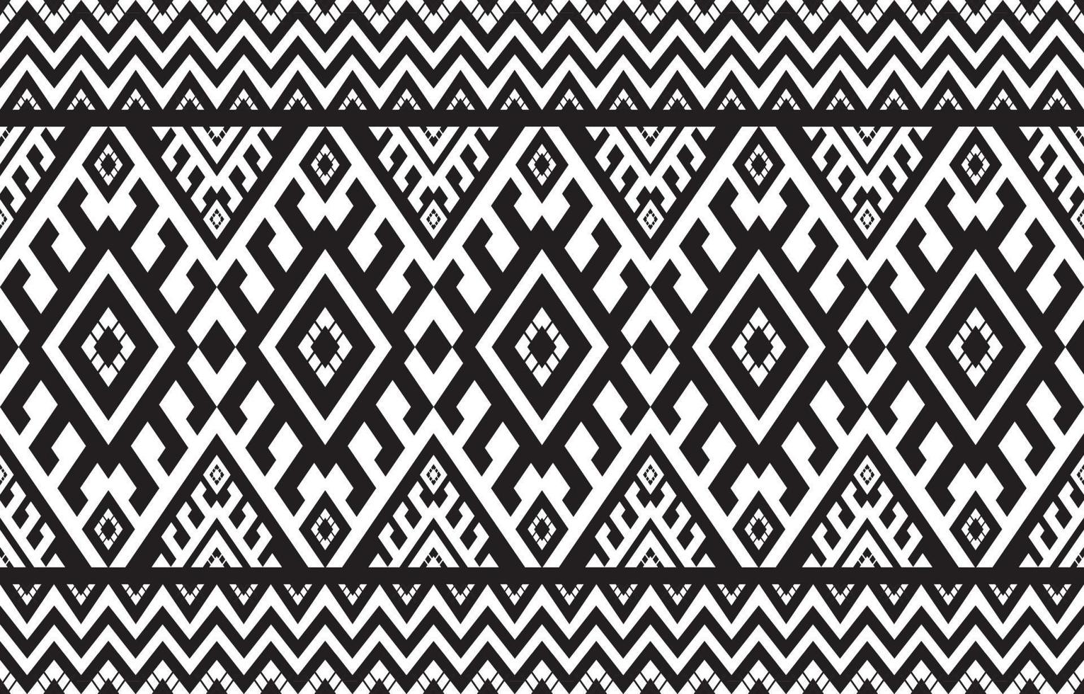 Geometric ethnic oriental seamless pattern traditional Design for background, carpet, wallpaper, clothing, wrapping, Batik, fabric, illustration, boho embroidery style. vector